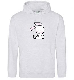 Чоловіча толстовка (худі) Bunny pixel ВИШИВКА