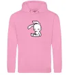 Жіноча толстовка (худі) Bunny pixel ВИШИВКА Рожевий фото