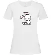 Жіноча футболка Bunny pixel ВИШИВКА Білий фото