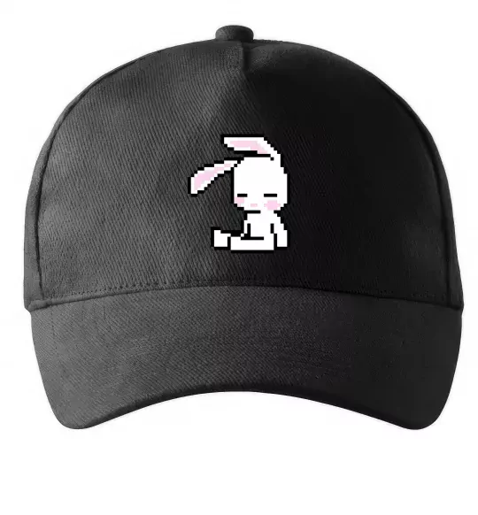 Кепка Bunny pixel ВИШИВКА Черный фото