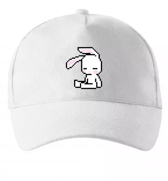 Кепка Bunny pixel ВИШИВКА Белый фото