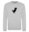 Свитшот Dino pixel ВИШИВКА Серый меланж фото