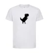 Дитяча футболка Dino pixel ВИШИВКА Білий фото
