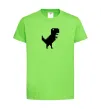 Дитяча футболка Dino pixel ВИШИВКА Лаймовий фото
