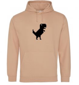 Мужская толстовка (худи) Dino pixel ВИШИВКА