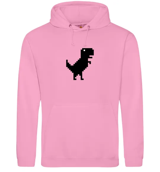 Жіноча толстовка (худі) Dino pixel ВИШИВКА Рожевий фото