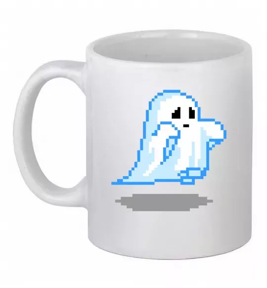 Чашка керамическая Привиди пікселі парні чоловіча ВИШИВКА Белый фото