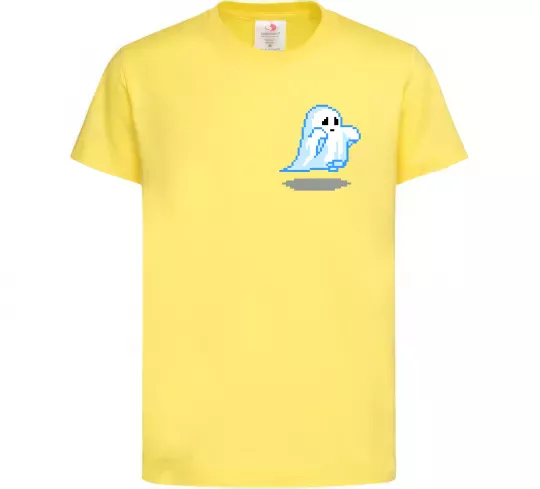 Детская футболка Привиди пікселі парні чоловіча ВИШИВКА Лимонный фото