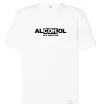 Футболка Оверсайз Алкоголь формула Белый фото