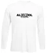 Лонгслив Алкоголь формула Белый Лонгслив Алкоголь формула Белый фото