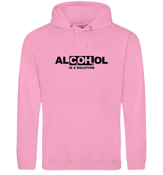 Жіноча толстовка (худі) Алкоголь формула Рожевий фото