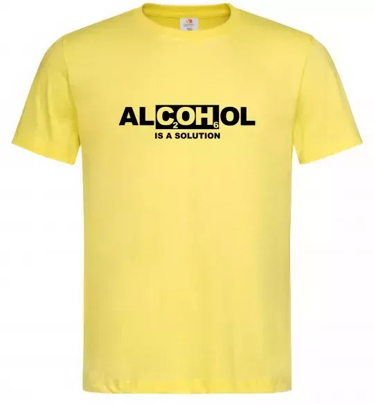 Мужская футболка Алкоголь формула Лимонный фото