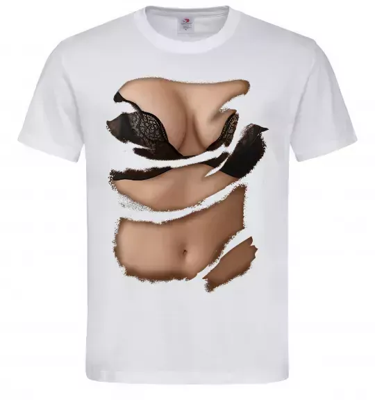 Мужская футболка Ідеальне тіло Белый фото