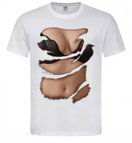 Мужская футболка Ідеальне тіло Белый фото