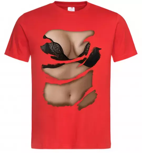 Мужская футболка Ідеальне тіло Красный фото