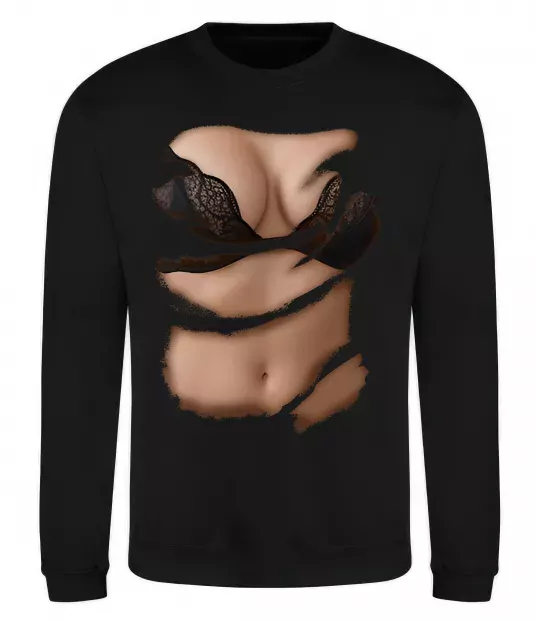 Свитшот Ідеальне тіло Черный фото