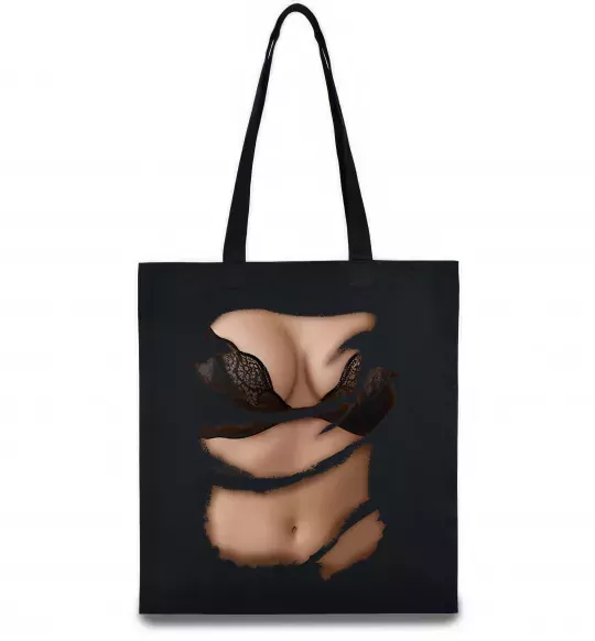 Еко-сумка Ідеальне тіло Чорний фото