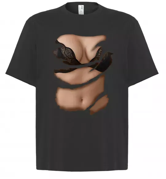 Футболка Оверсайз Ідеальне тіло Черный фото