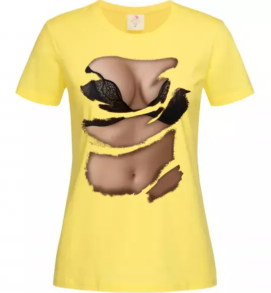 Жіноча футболка Ідеальне тіло Лимонний фото