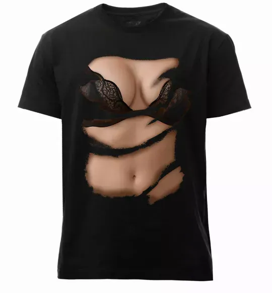 Мужская премиум футболка Ідеальне тіло Черный фото