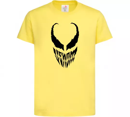 Дитяча футболка Веном обличчя Лимонний фото