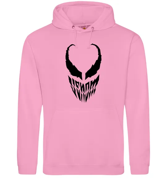 Чоловіча толстовка (худі) Веном обличчя Рожевий фото