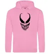 Чоловіча толстовка (худі) Веном обличчя Рожевий фото