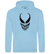 Жіноча толстовка (худі) Веном обличчя Блакитний фото