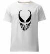 Мужская премиум футболка Веном обличчя Белый фото