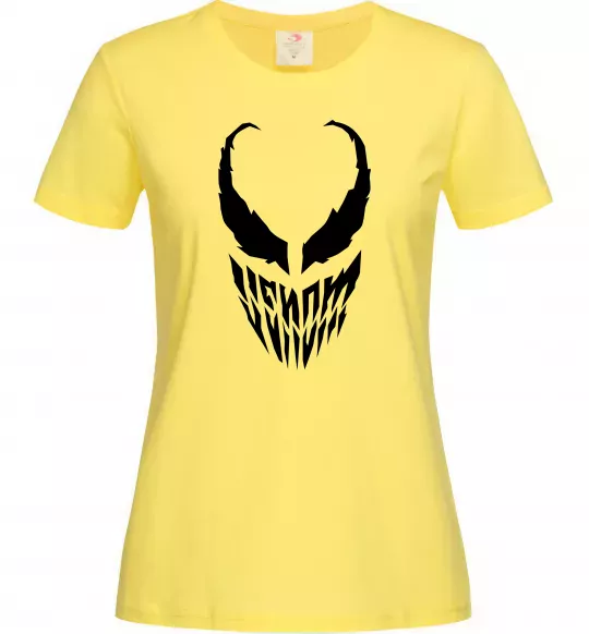 Женская футболка Веном обличчя Лимонный фото