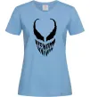Женская футболка Веном обличчя Голубой Женская футболка Веном обличчя Голубой фото
