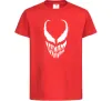 Дитяча футболка Веном обличчя Червоний фото