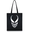 Еко-сумка Веном обличчя Чорний фото