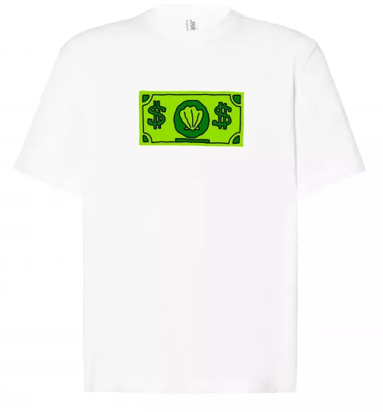 Футболка Оверсайз Долар містера Крабса Белый фото