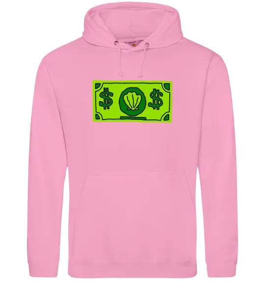 Женская толстовка (худи) Долар містера Крабса Розовый фото