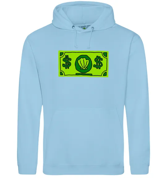 Женская толстовка (худи) Долар містера Крабса Голубой фото