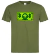 Чоловіча футболка Долар містера Крабса Оливковий фото
