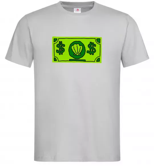 Чоловіча футболка Долар містера Крабса Сірий фото