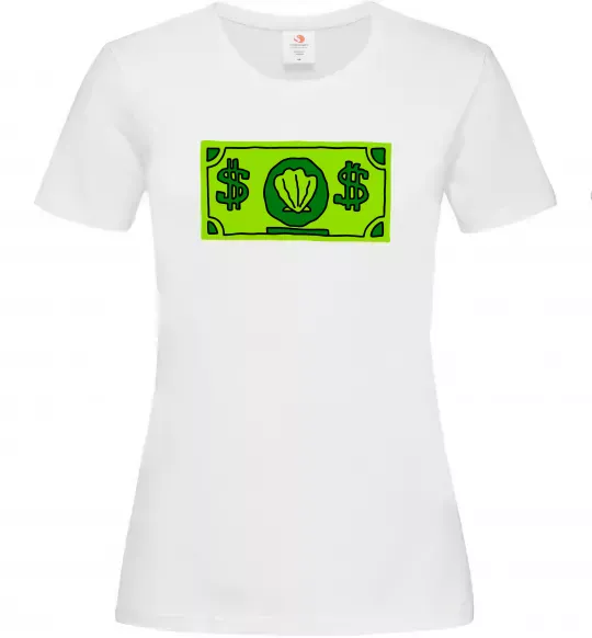 Жіноча футболка Долар містера Крабса Білий фото