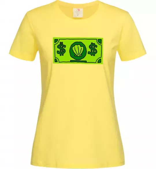 Жіноча футболка Долар містера Крабса Лимонний фото