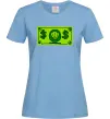 Жіноча футболка Долар містера Крабса Блакитний Жіноча футболка Долар містера Крабса Блакитний фото