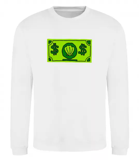 Світшот Долар містера Крабса Білий фото