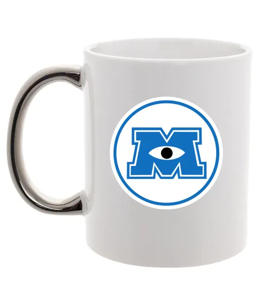 Чашка с цветной ручкой Корпорація монстрів Серебро фото