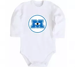 Детский боди Корпорація монстрів Белый фото