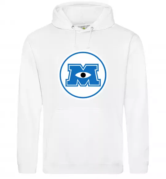 Чоловіча толстовка (худі) Корпорація монстрів Білий фото