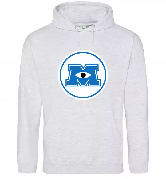 Жіноча толстовка (худі) Корпорація монстрів Сірий меланж фото