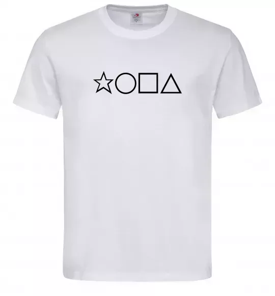 Чоловіча футболка Фігури Білий фото