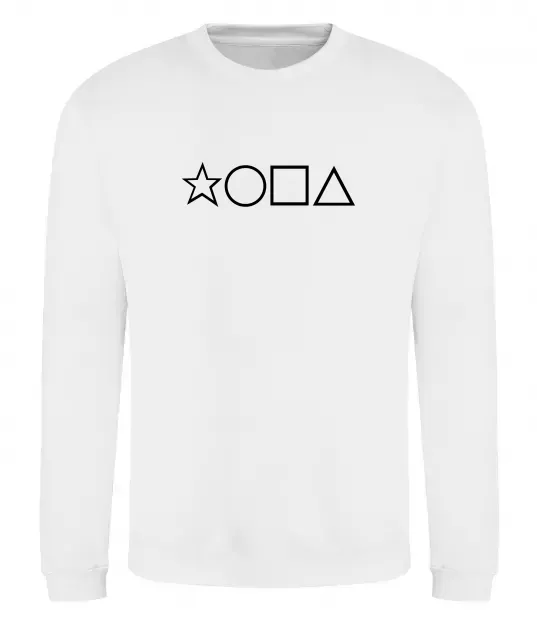 Світшот Фігури Білий фото