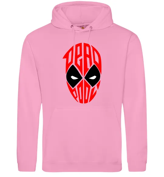 Чоловіча толстовка (худі) Дедпул обличчя Рожевий фото