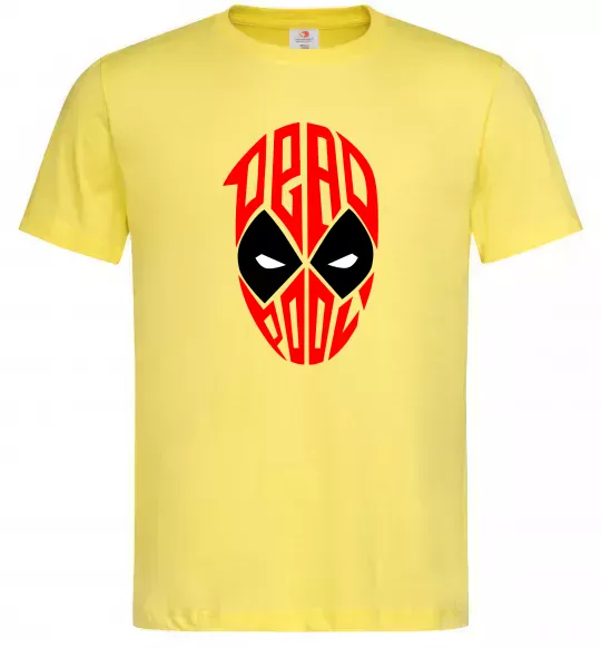 Мужская футболка Дедпул обличчя Лимонный фото
